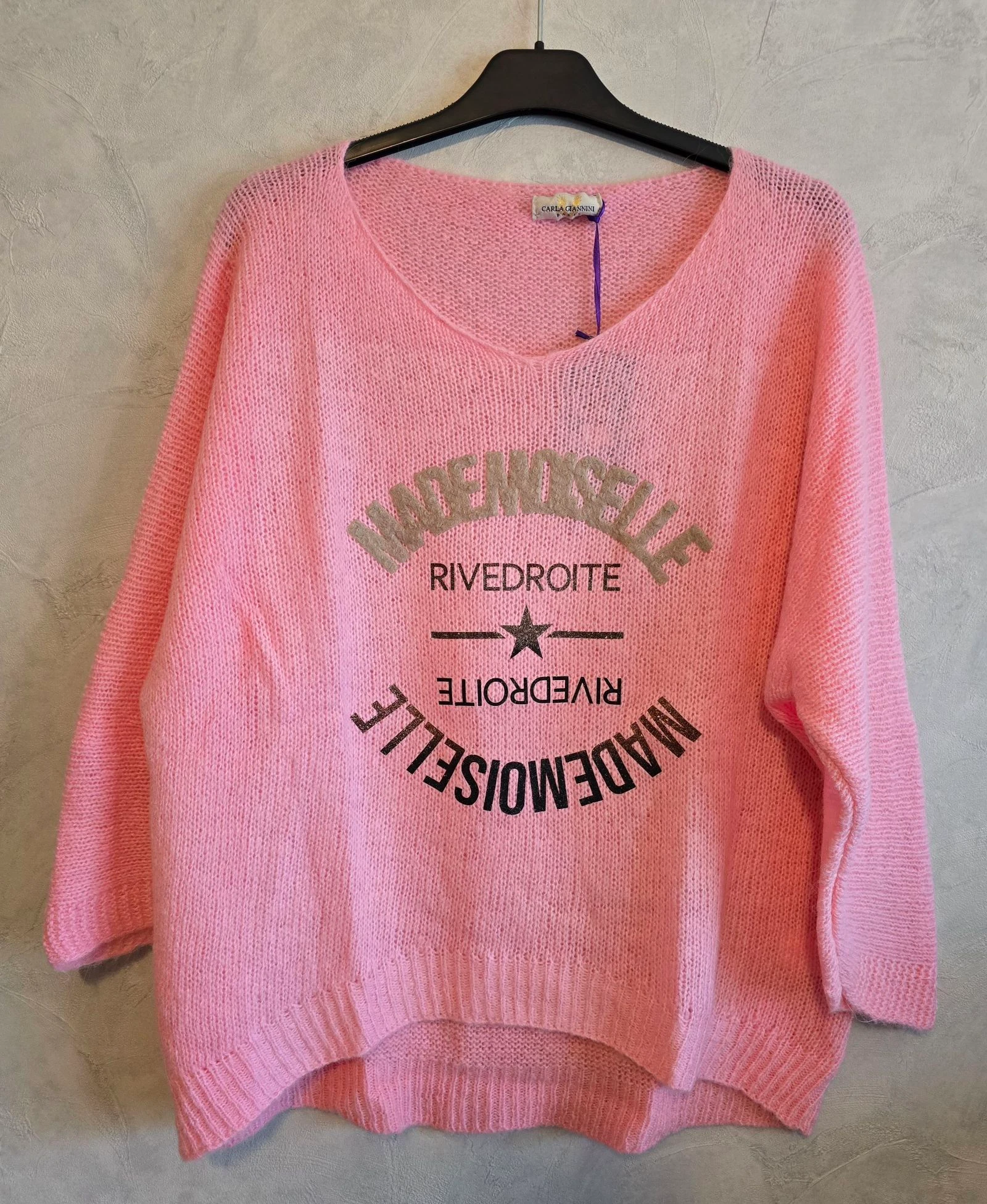 Pull rose mademoiselle 🩷